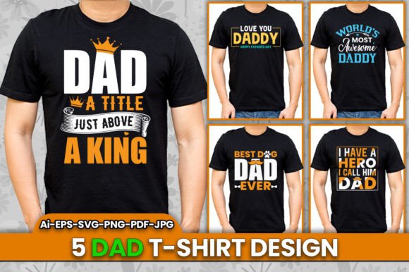 Best Dad T-Shirt Design Bundle V1
