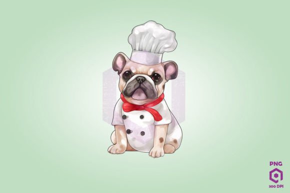 French Bulldog Wearing Chef Suit
