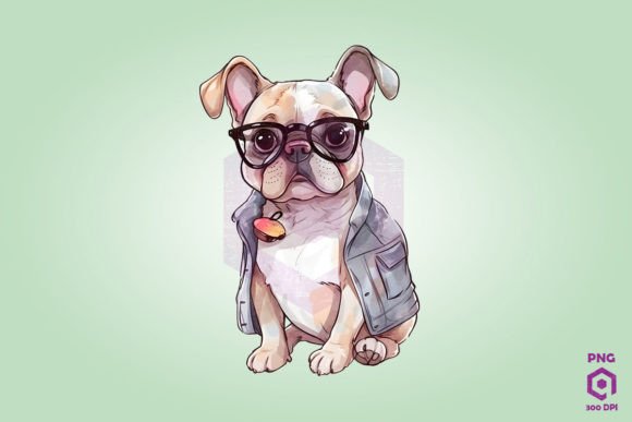 French Bulldog Wearing Trendy Fashion
