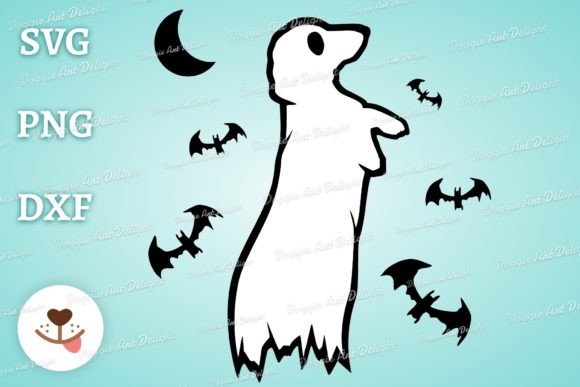 Halloween Dachshund Ghost Dog Svg Png