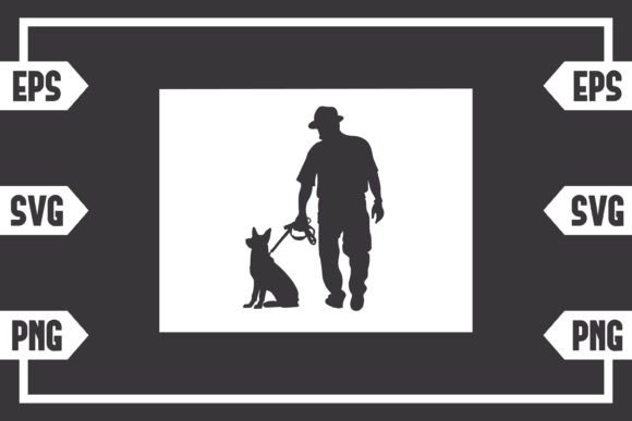 Wyoming - Guy with Dog